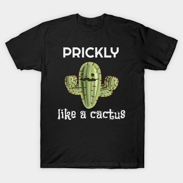 T-shirt with a cute prickly cactus T-Shirt by FastGreenSnail